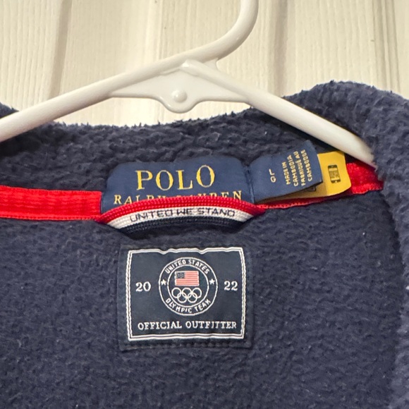 Polo by Ralph Lauren Men's Navy and Royal Blue 2022 Olympic Team Jacket - Picture 2 of 11